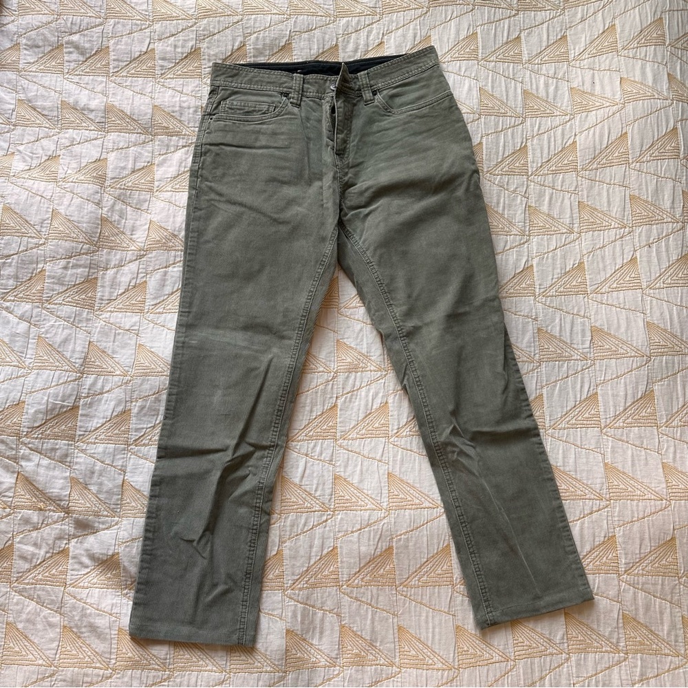 Prana - Campfire Cord Pant - Mens 30 x 30 - Sage